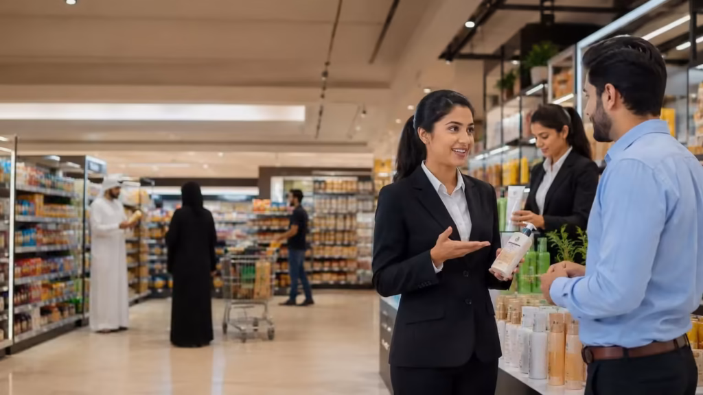 trained FMCG sales promoters in UAE