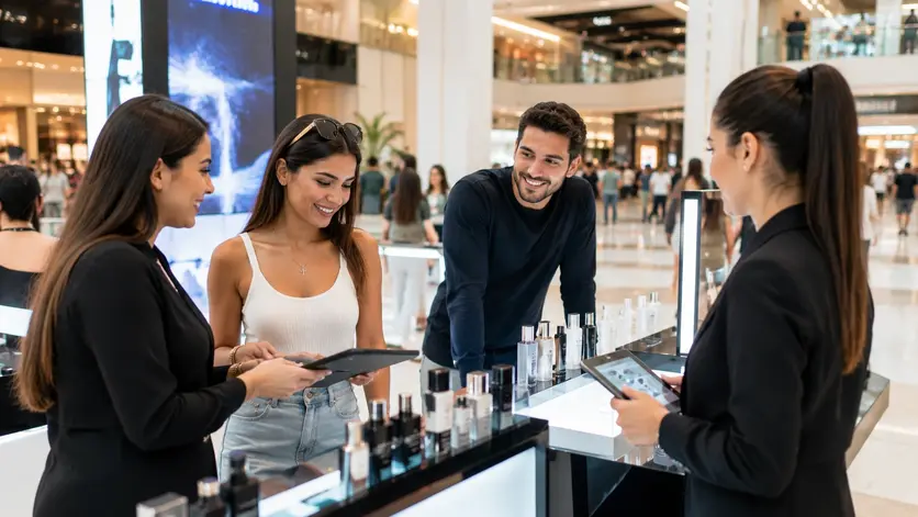 Brand activation campaign inside a Dubai shopping mall