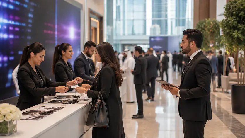 Professional event staff delivering a successful corporate event in Dubai