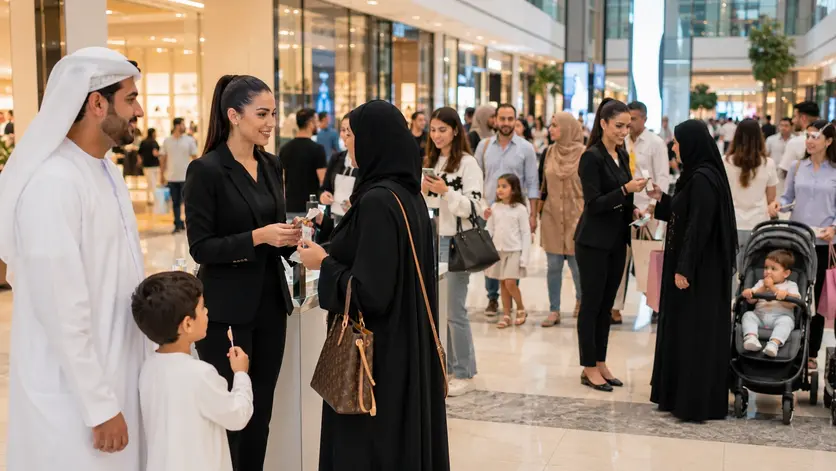 Successful mall activation campaign with professional promotional staff in Dubai