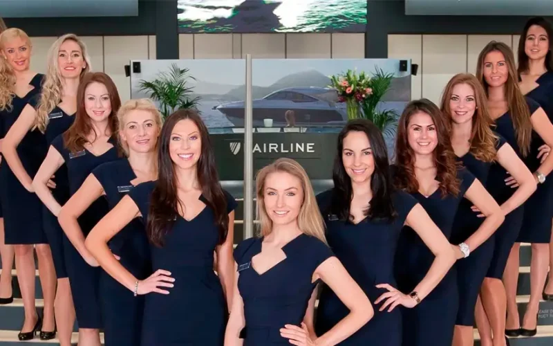 Professional female hostesses and event staffing agency team in Dubai