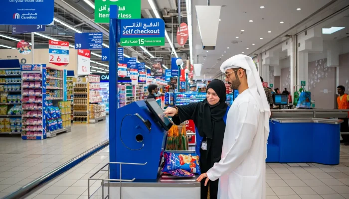 Professional hostesses serving major retail chain and hypermarket event in UAE