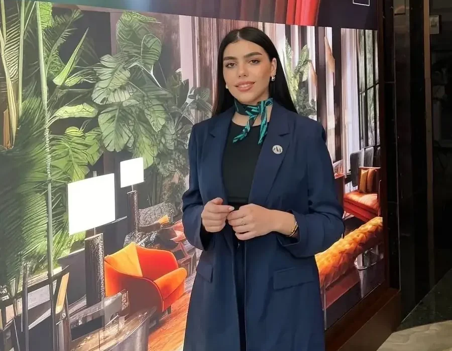 Highly professional female event staff representing brand at corporate event in Dubai