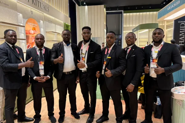 Medialinks brand ambassadors team at a Dubai exhibition