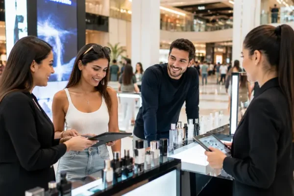 Brand activation campaign inside a Dubai shopping mall