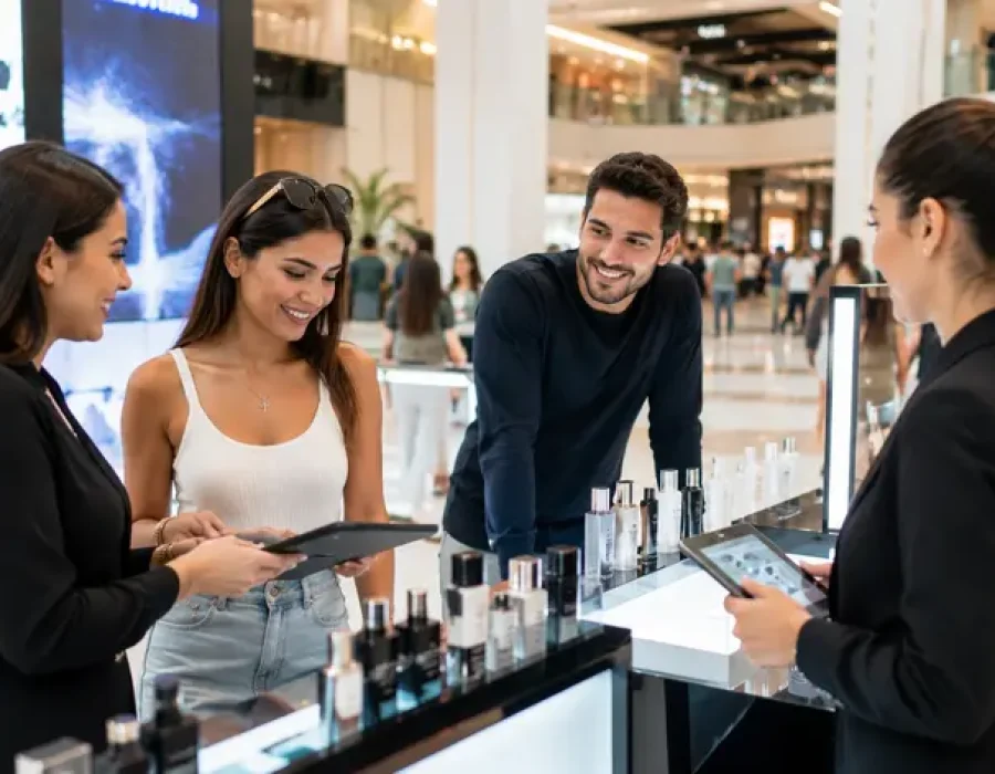 Brand activation campaign inside a Dubai shopping mall